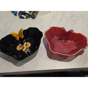 Handmade Resin Unique Shaped Butterfly Bowls 7x5 Inches